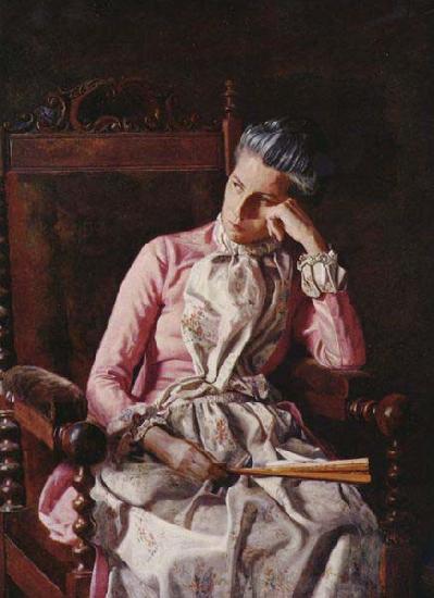 Thomas Eakins Miss Amelia C. Van Buren oil painting image